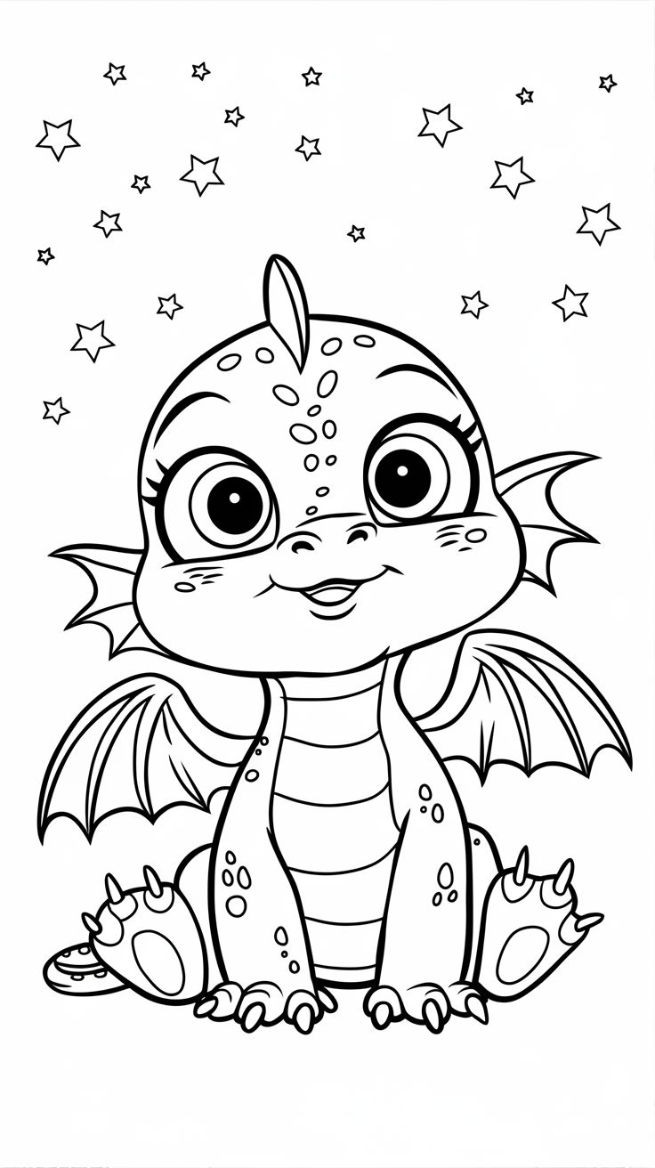 ausmalbild drachen kostenlos