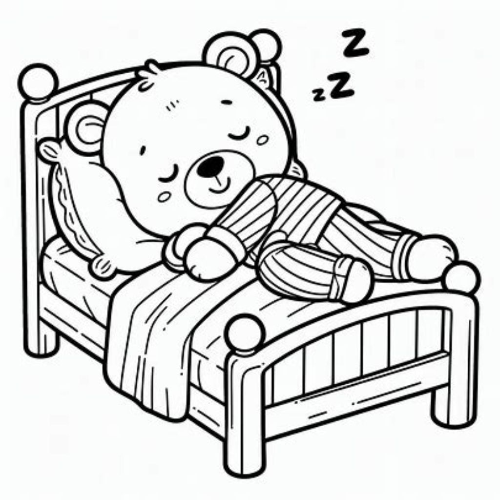 ausmalbilder weihnachten bär