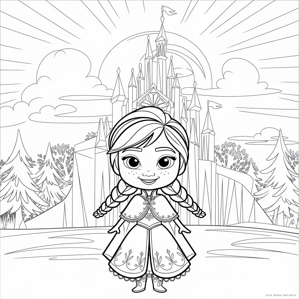 frozen ausmalbild