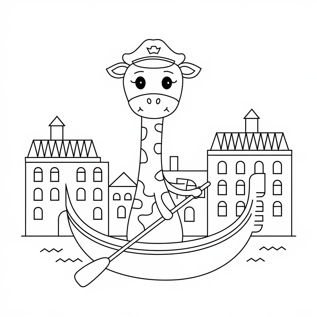 giraffe ausmalbilder