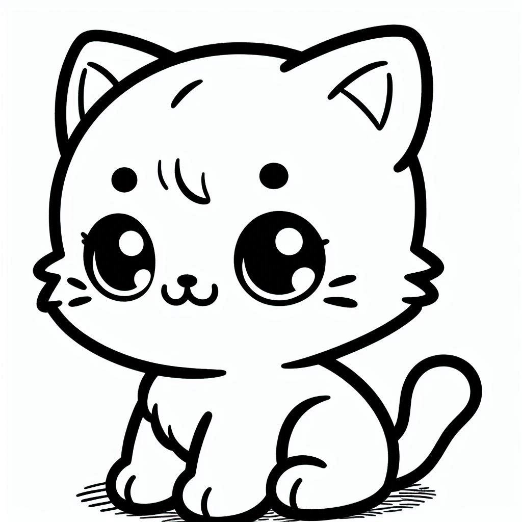 ausmalbild kätzchen