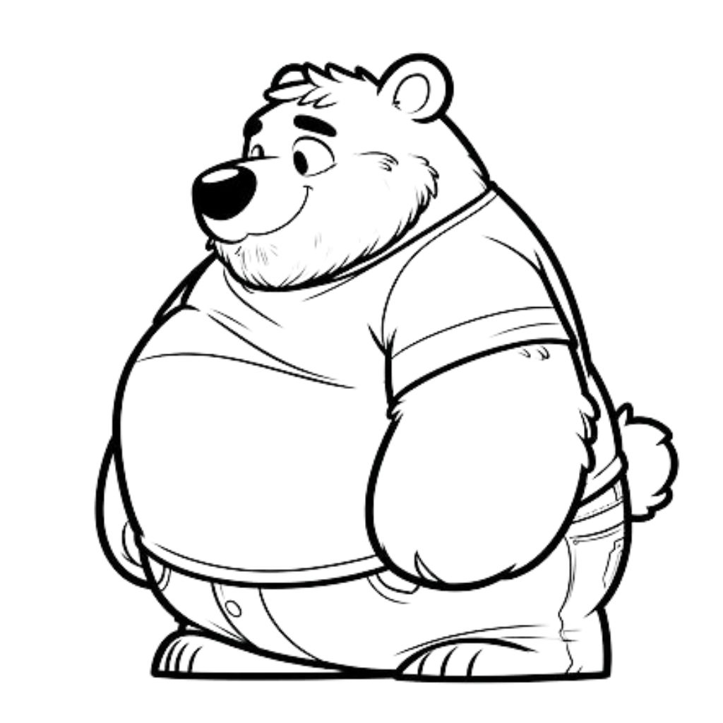 bär ausmalbild