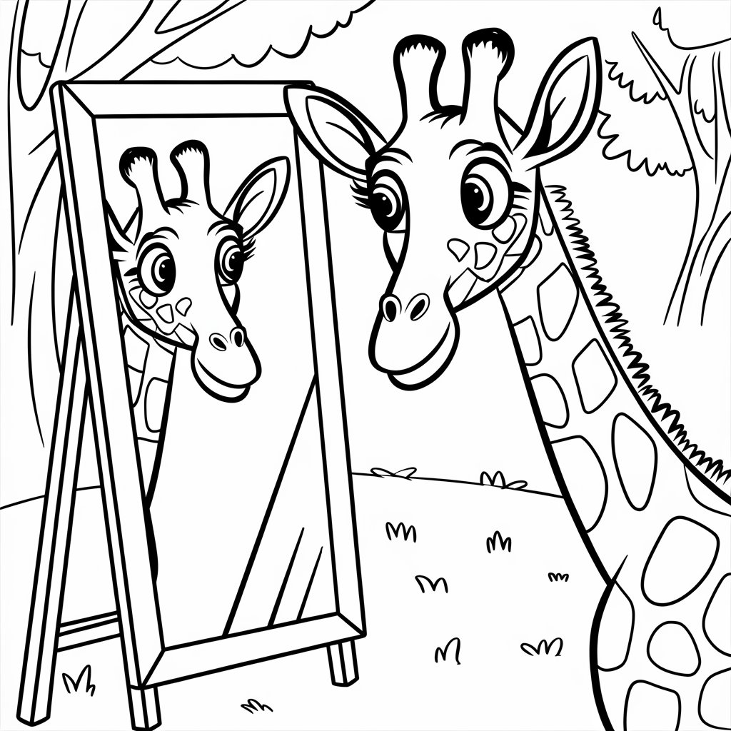 ausmalbilder kostenlos giraffe