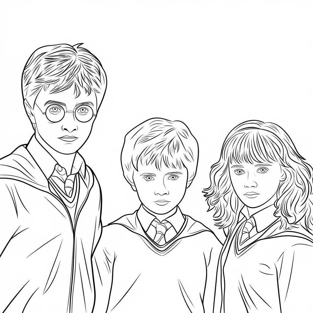ausmalbild harry potter