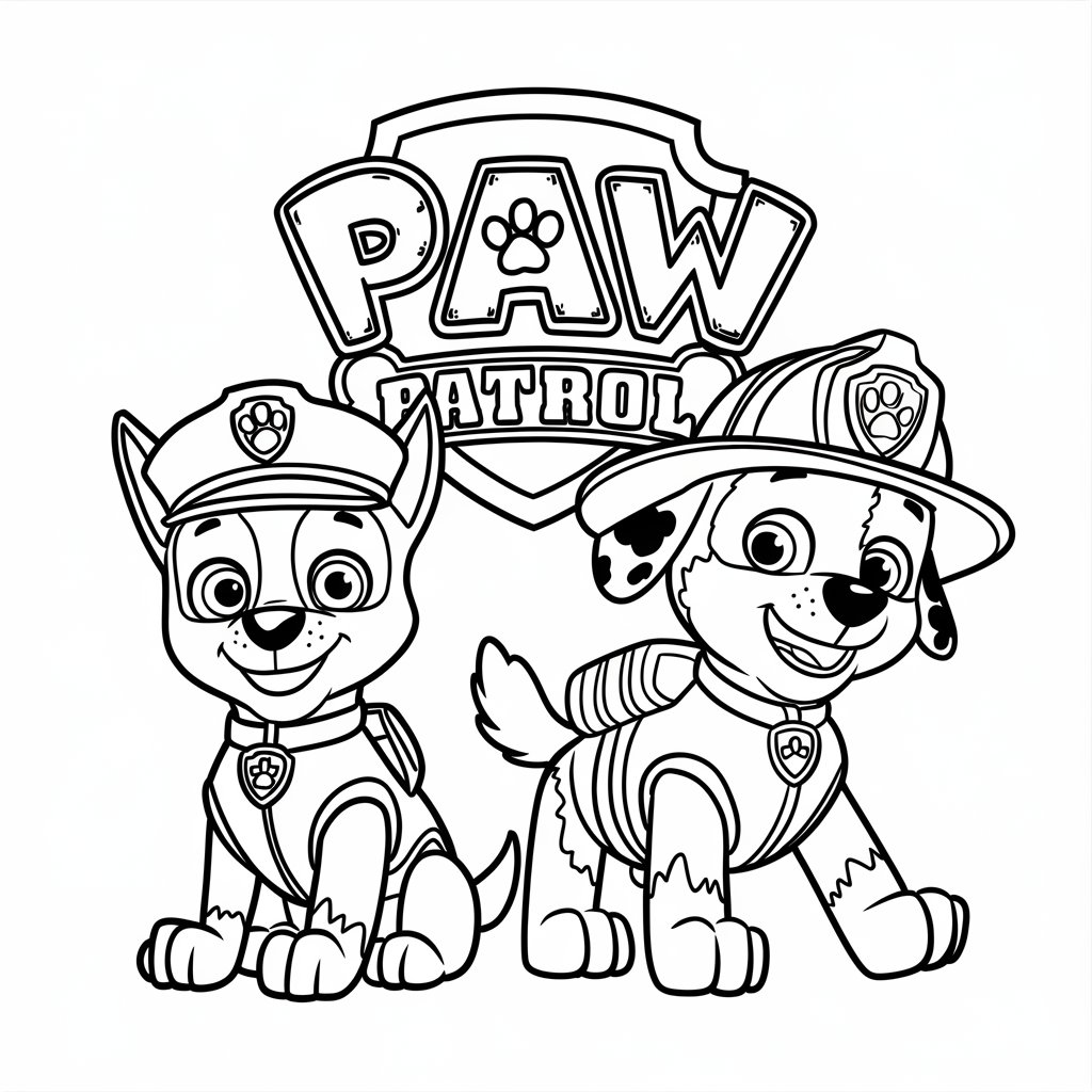 ausmalbilder paw patroller