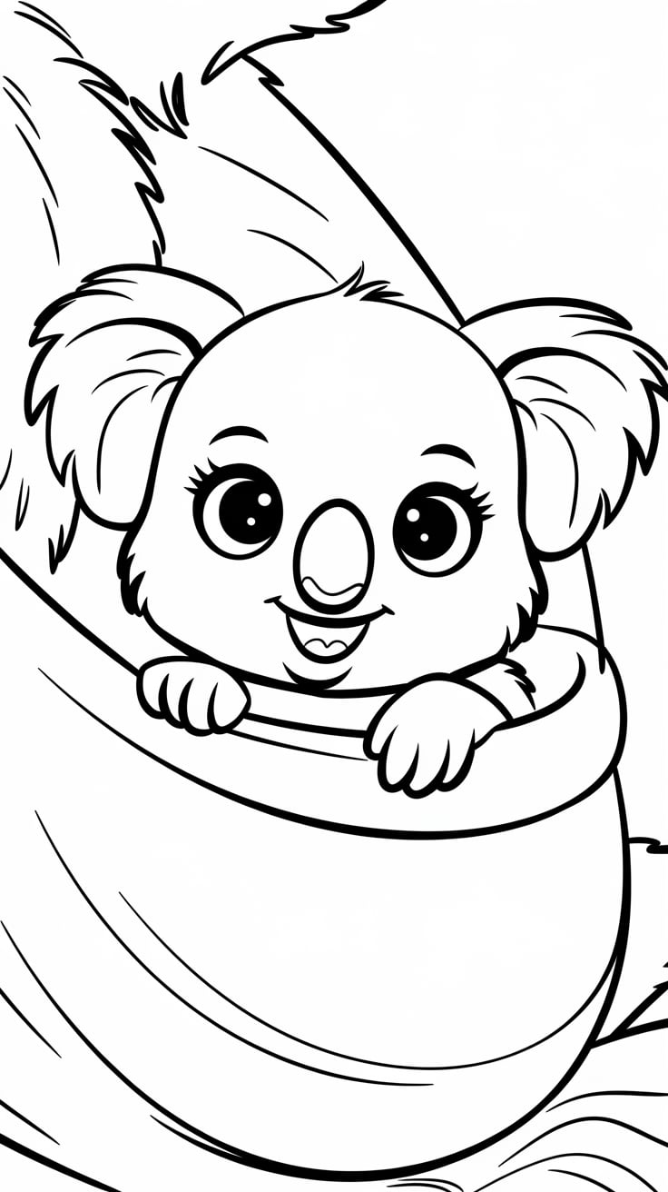 koala ausmalbild pdf