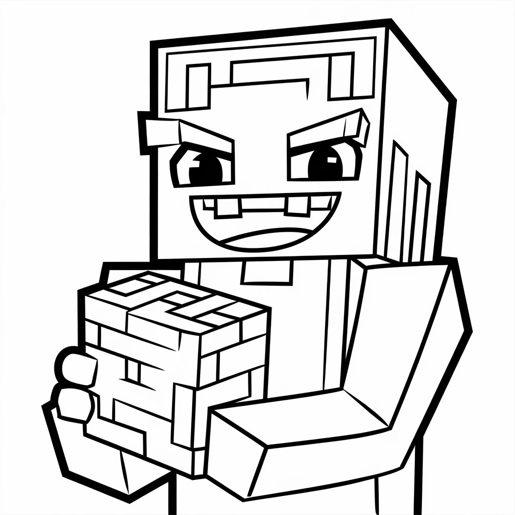 minecraft ausmalbilder tiere