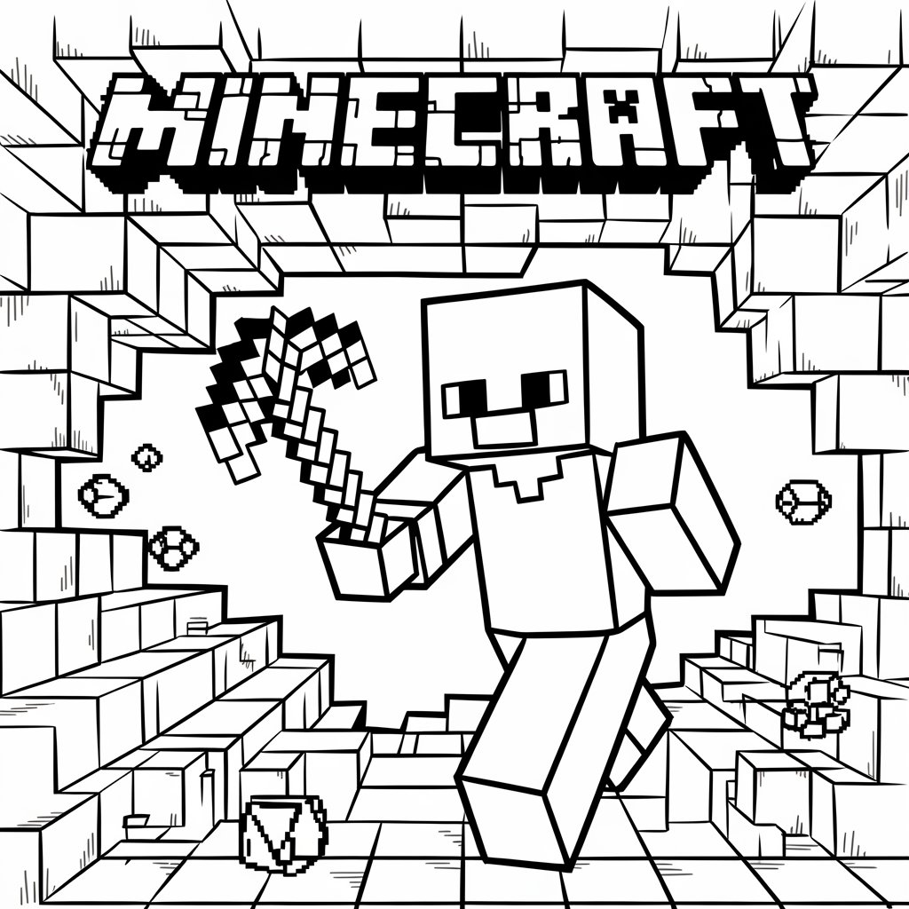 minecraft ausmalbilder kostenlos
