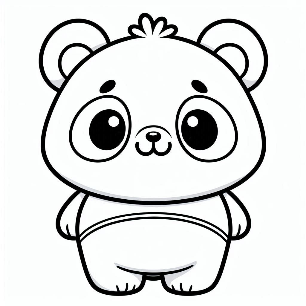 panda ausmalbilder zum ausdrucken