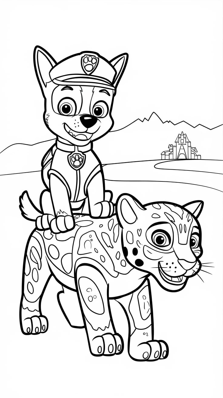 skye paw patrol ausmalbild