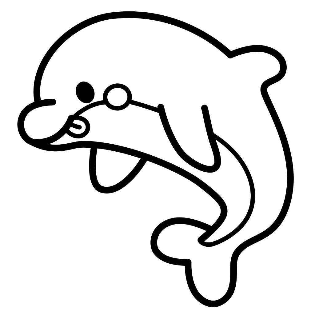 ausmalbilder von delfinen