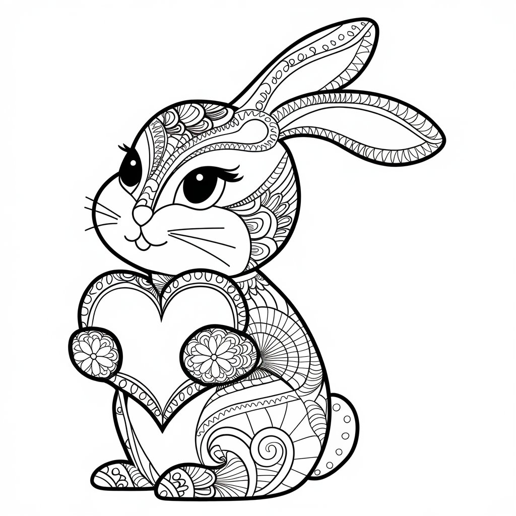 ausmalbilder herz mandala