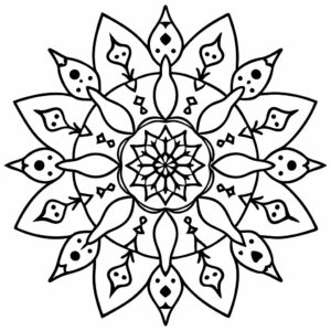 mandala ausmalbild tiere