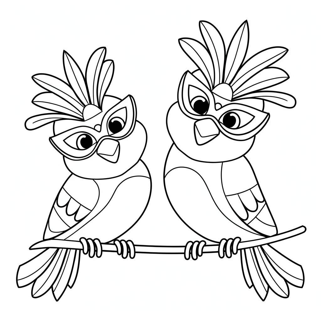 ausmalbild karneval kostenlos