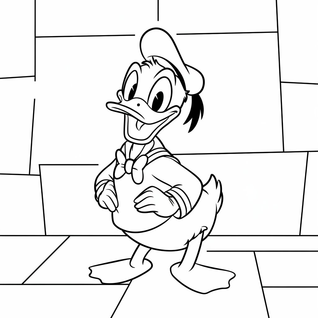 ausmalbilder donald duck baby