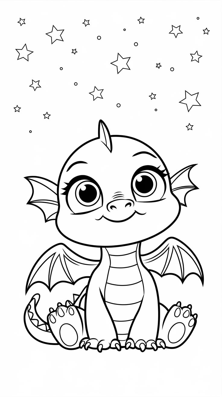 ausmalbilder drachen kostenlos