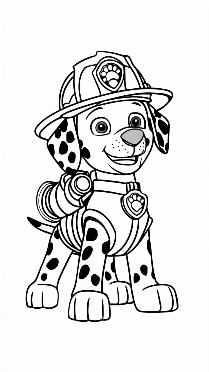 paw patrol sky ausmalbild