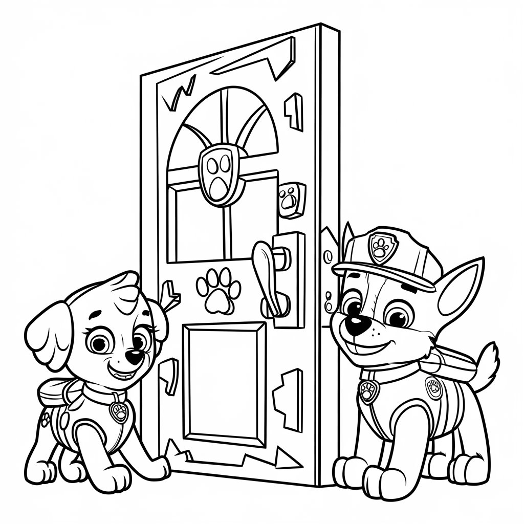 ausdrucken paw patrol ausmalbilder