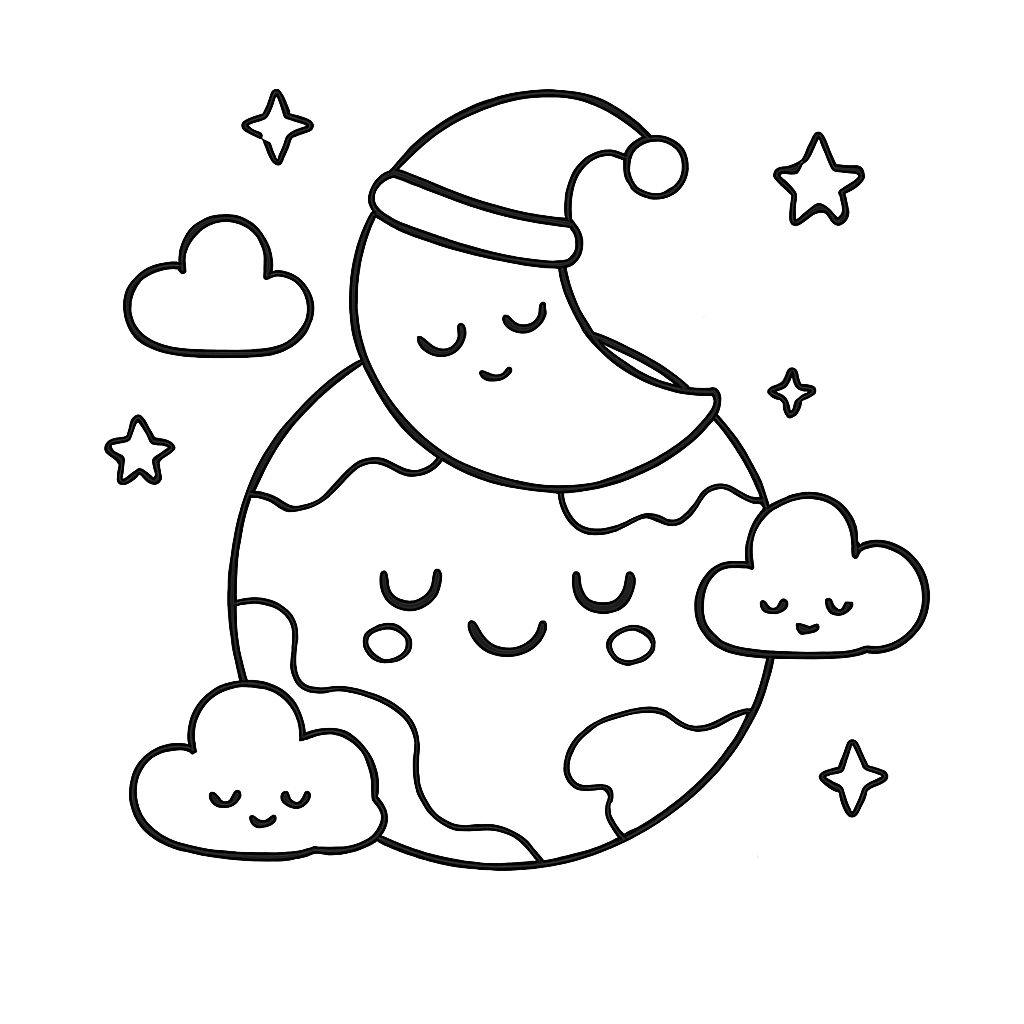 ausmalbilder weltall planeten