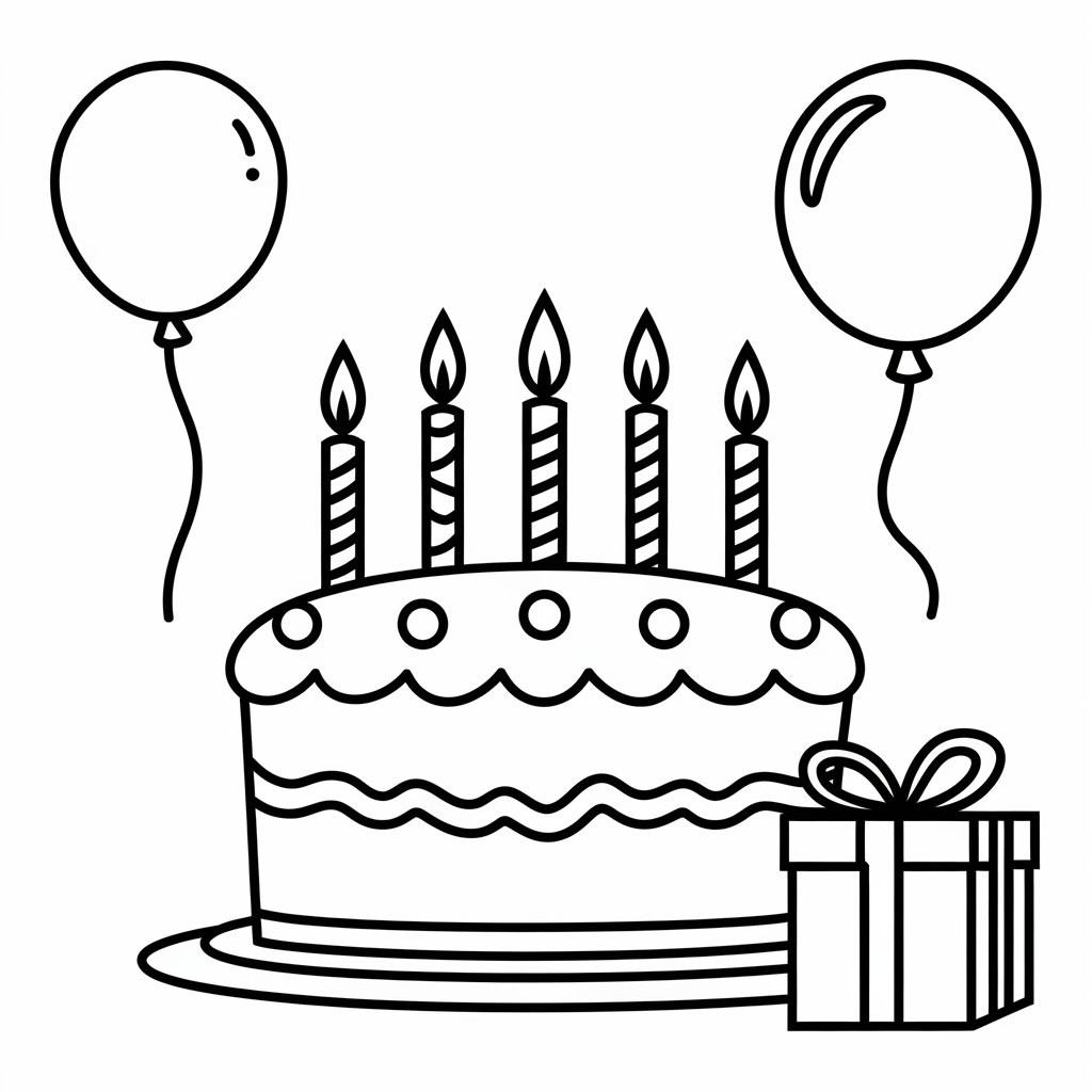 ausmalbilder zum geburtstag zum ausdrucken