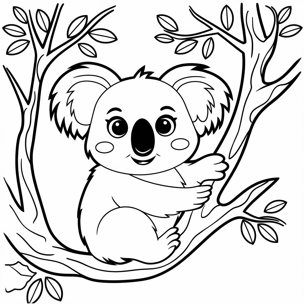 koala ausmalbilder zum drucken