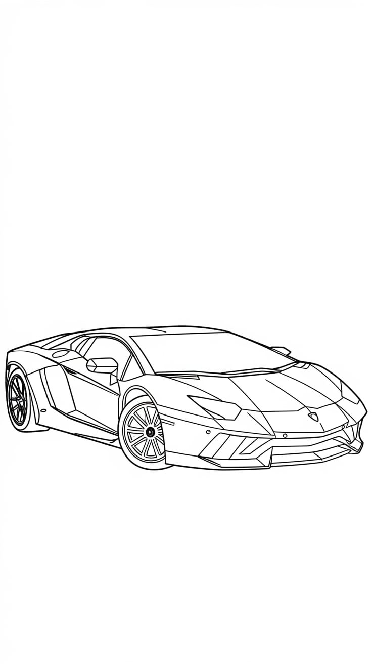 lamborghini huracan ausmalbild