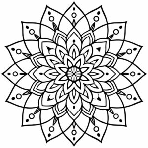 ausmalbilder mandalas
