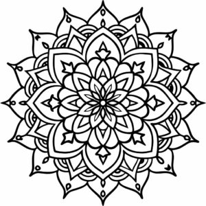 ausmalbild mandala