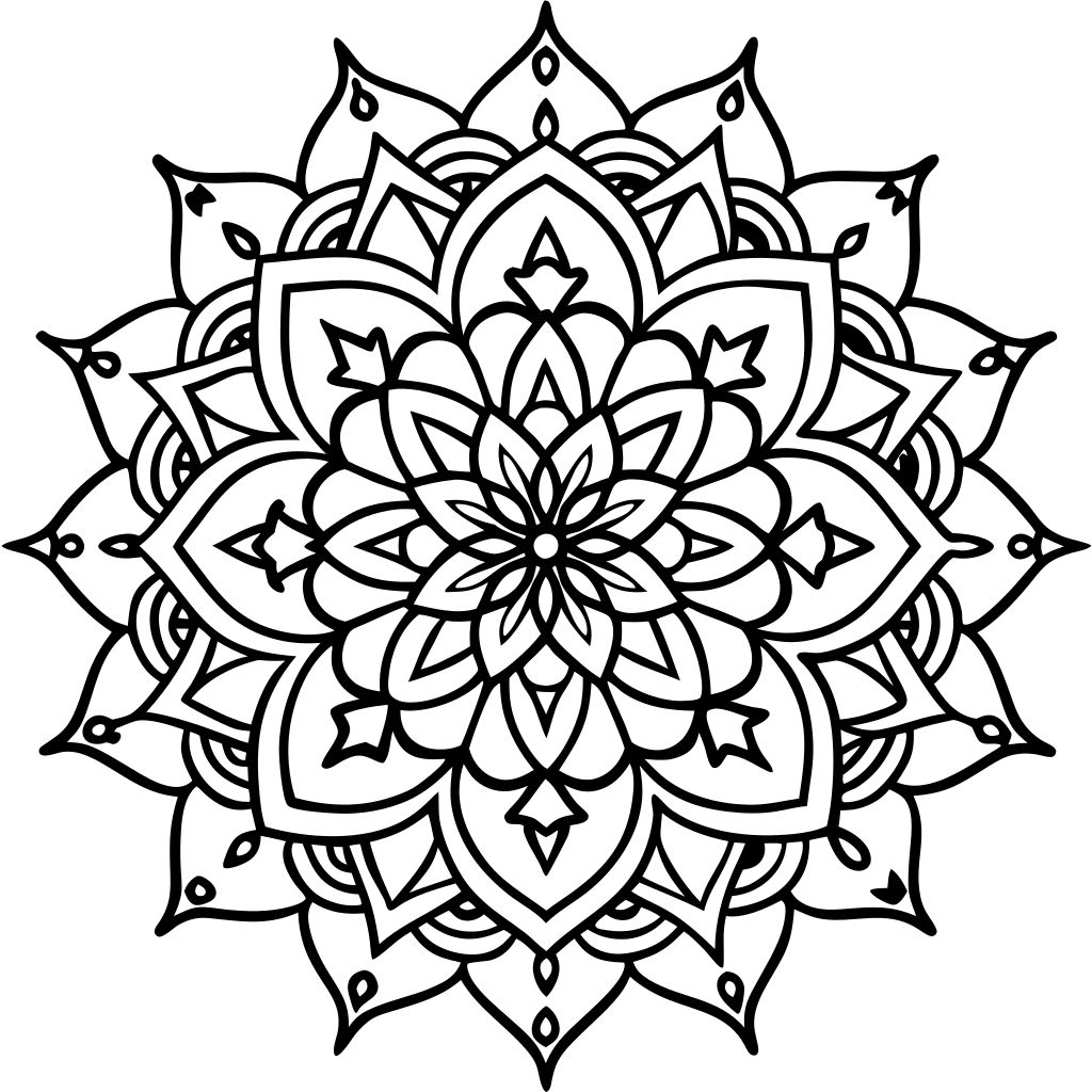 ausmalbild mandala