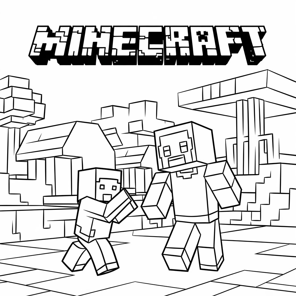 ausmalbilder minecraft