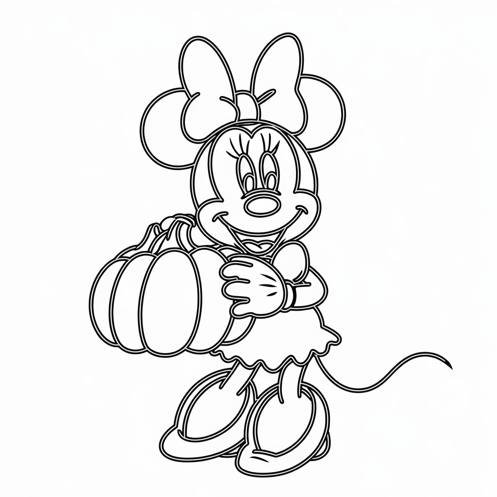 ausmalbild minnie mouse