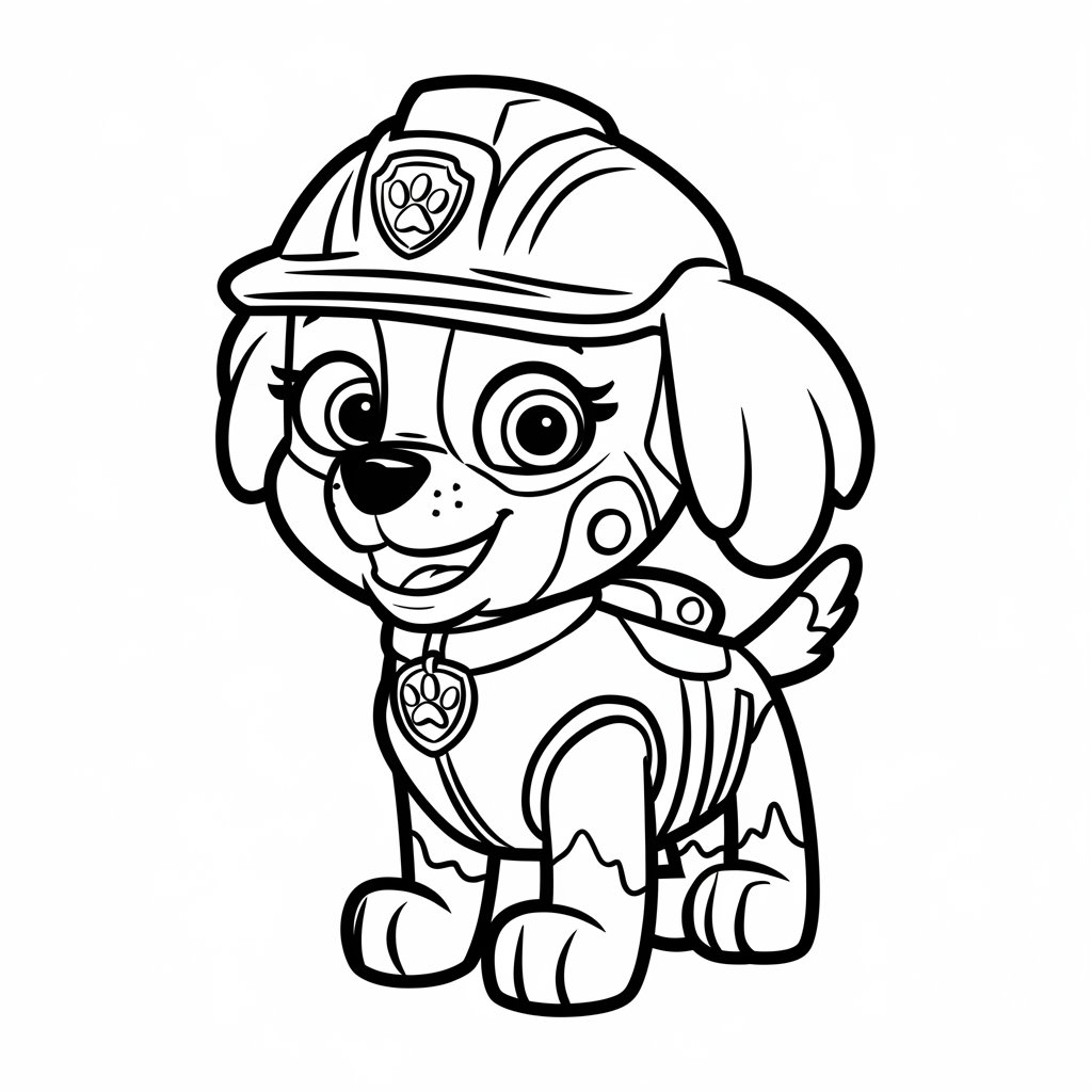 marshall paw patrol ausmalbild