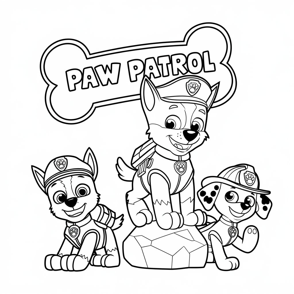 paw patrol ausmalbilder kostenlos