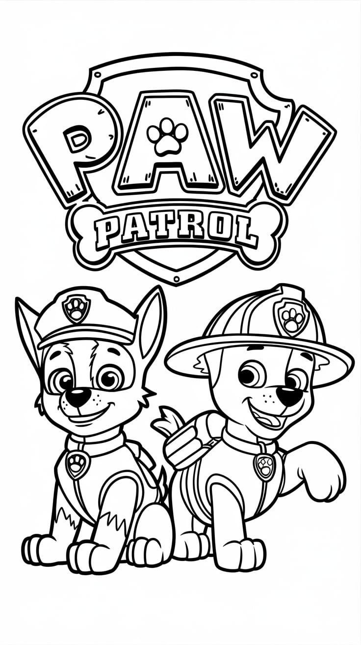 paw patrol ausmalbilder chase