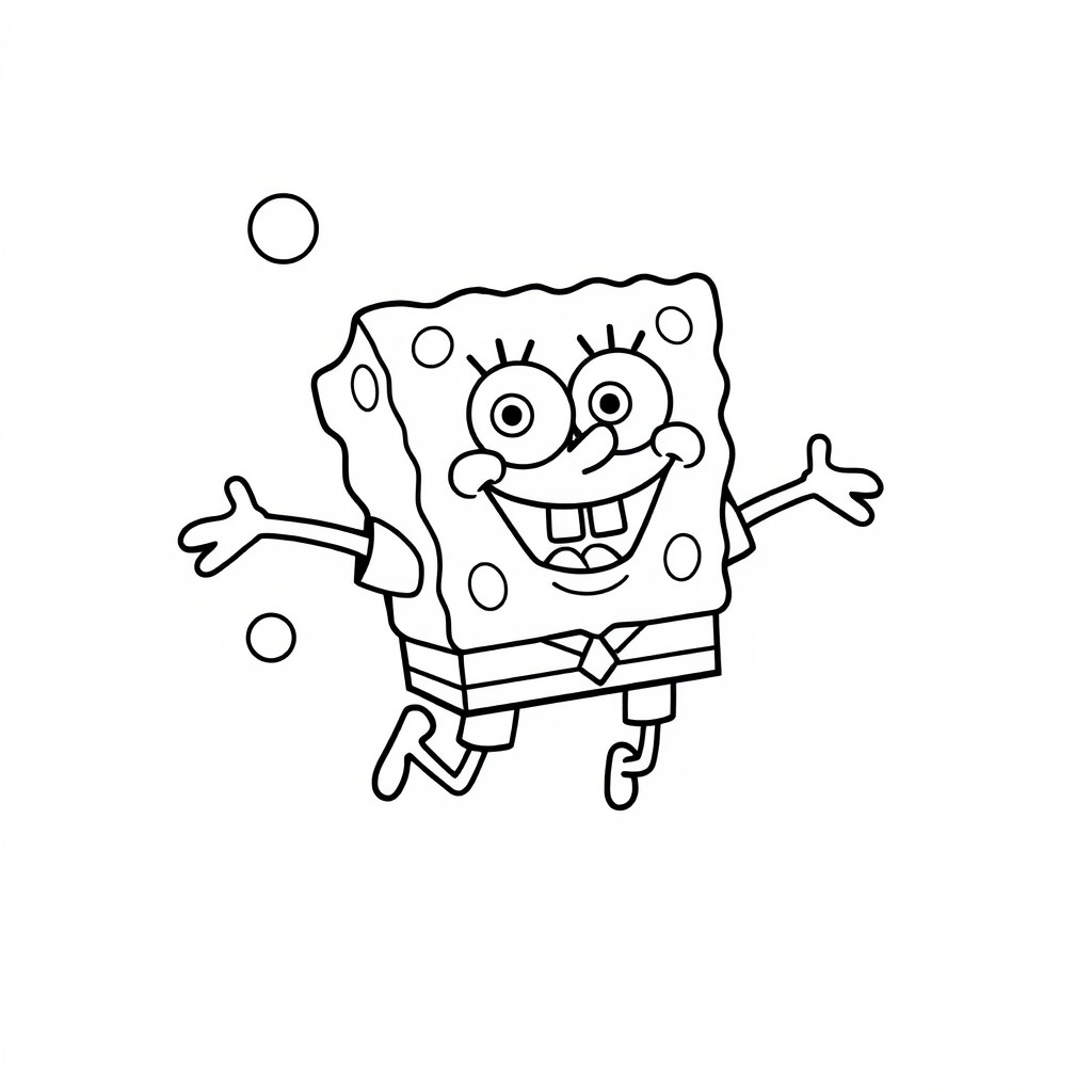 spongebob schwammkopf ausmalbild