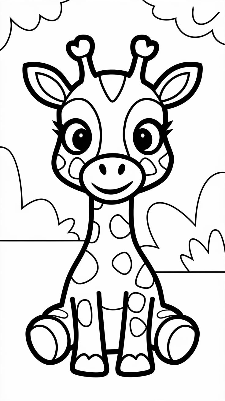 giraffe ausmalbilder zum ausdrucken