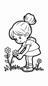 Mädchen mit Blumenkorb PDF kostenlos