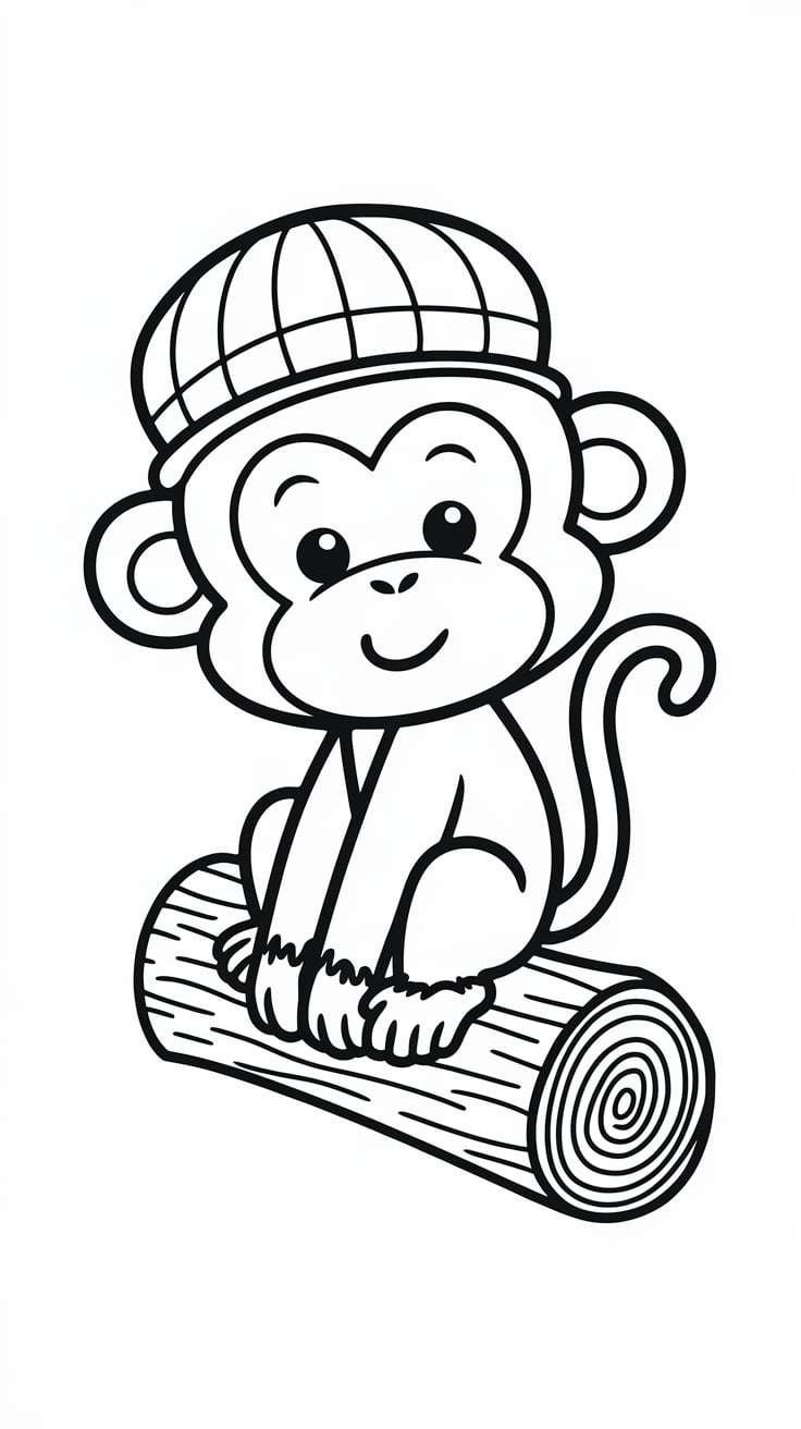 affe ausmalbilder zum ausdrucken