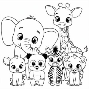 baby tiere ausmalbilder