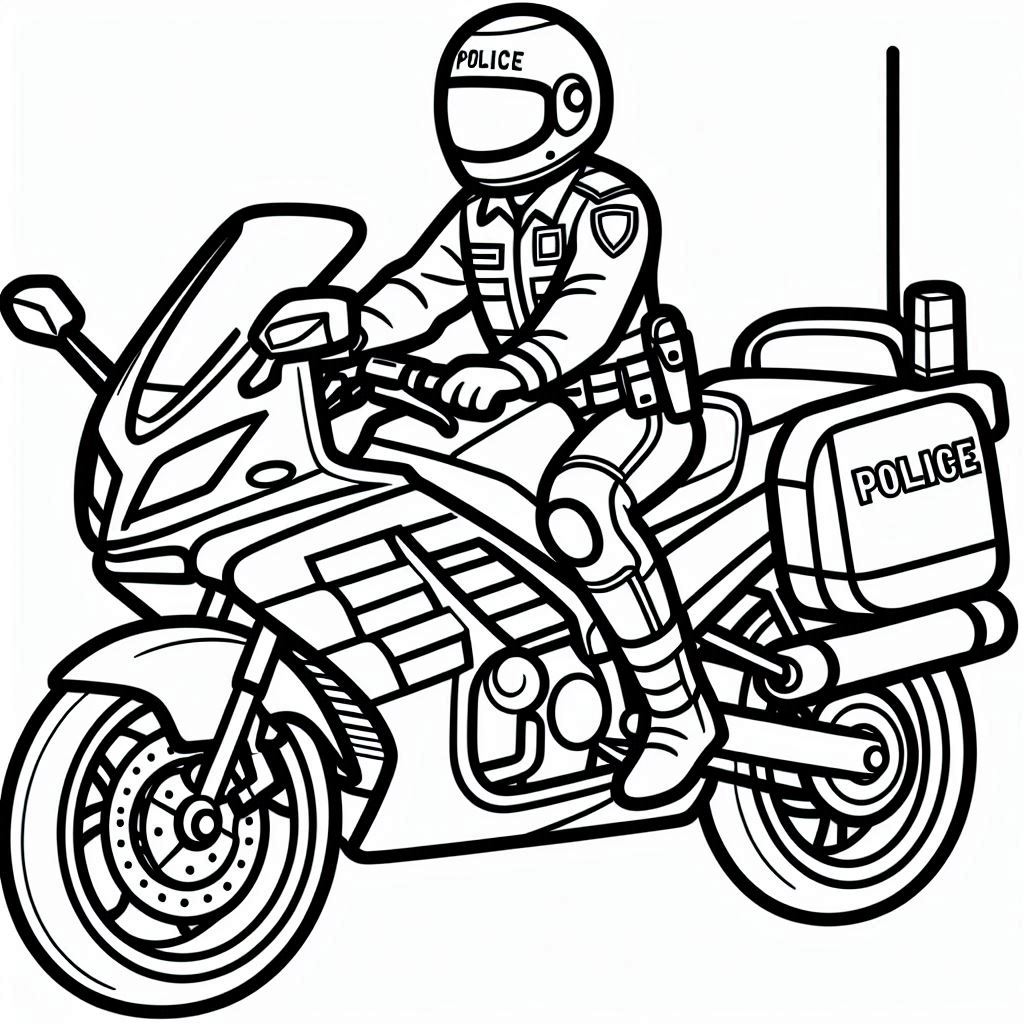 ausmalbilder motorrad