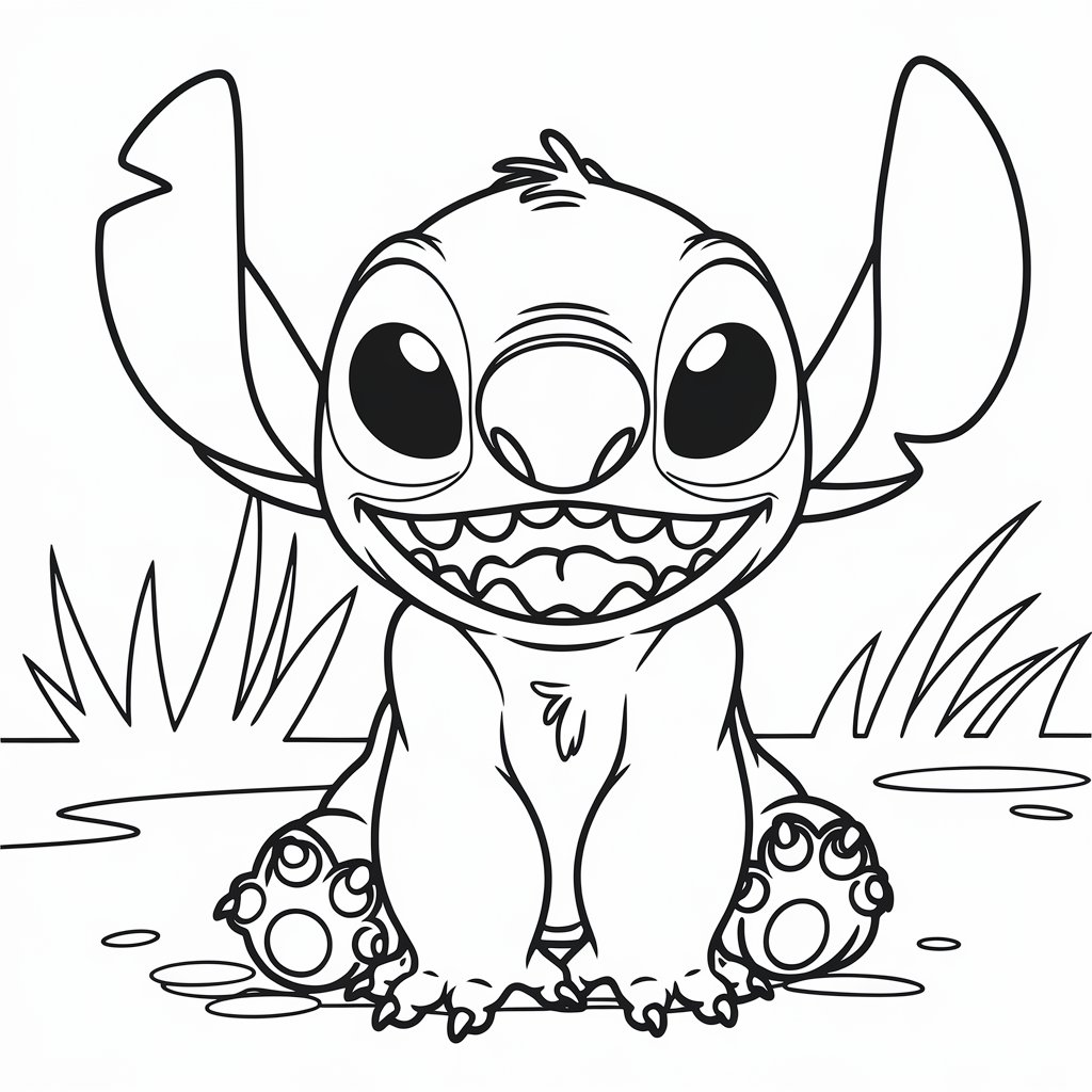 baby stitch ausmalbilder