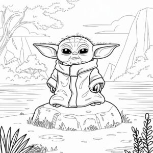 baby yoda ausmalbilder