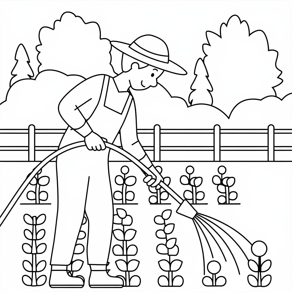 ausmalbild bauernhof tiere