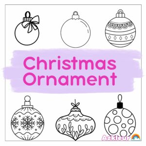 Weihnachtskugel Ausmalbild