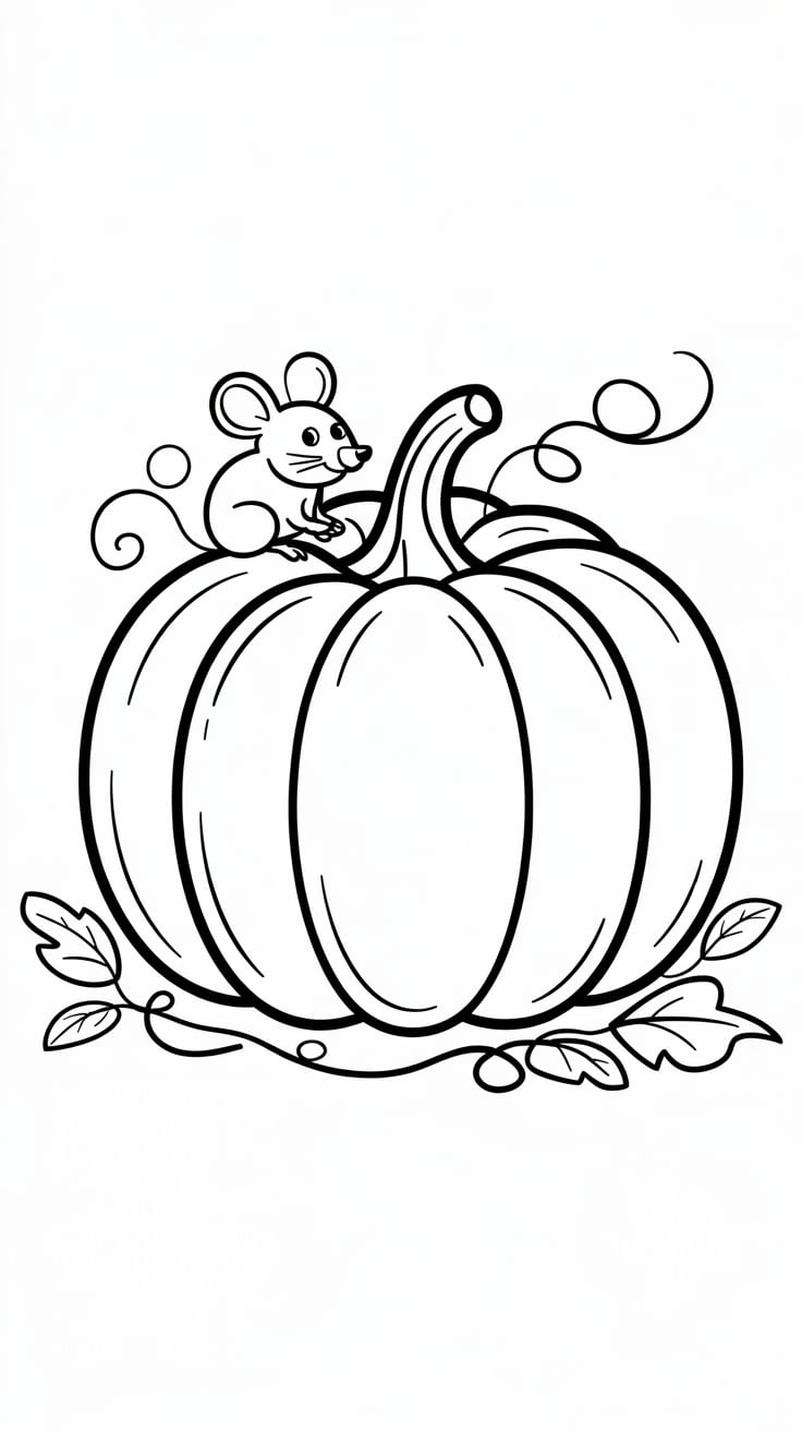 ausmalbilder kuerbis kostenlos