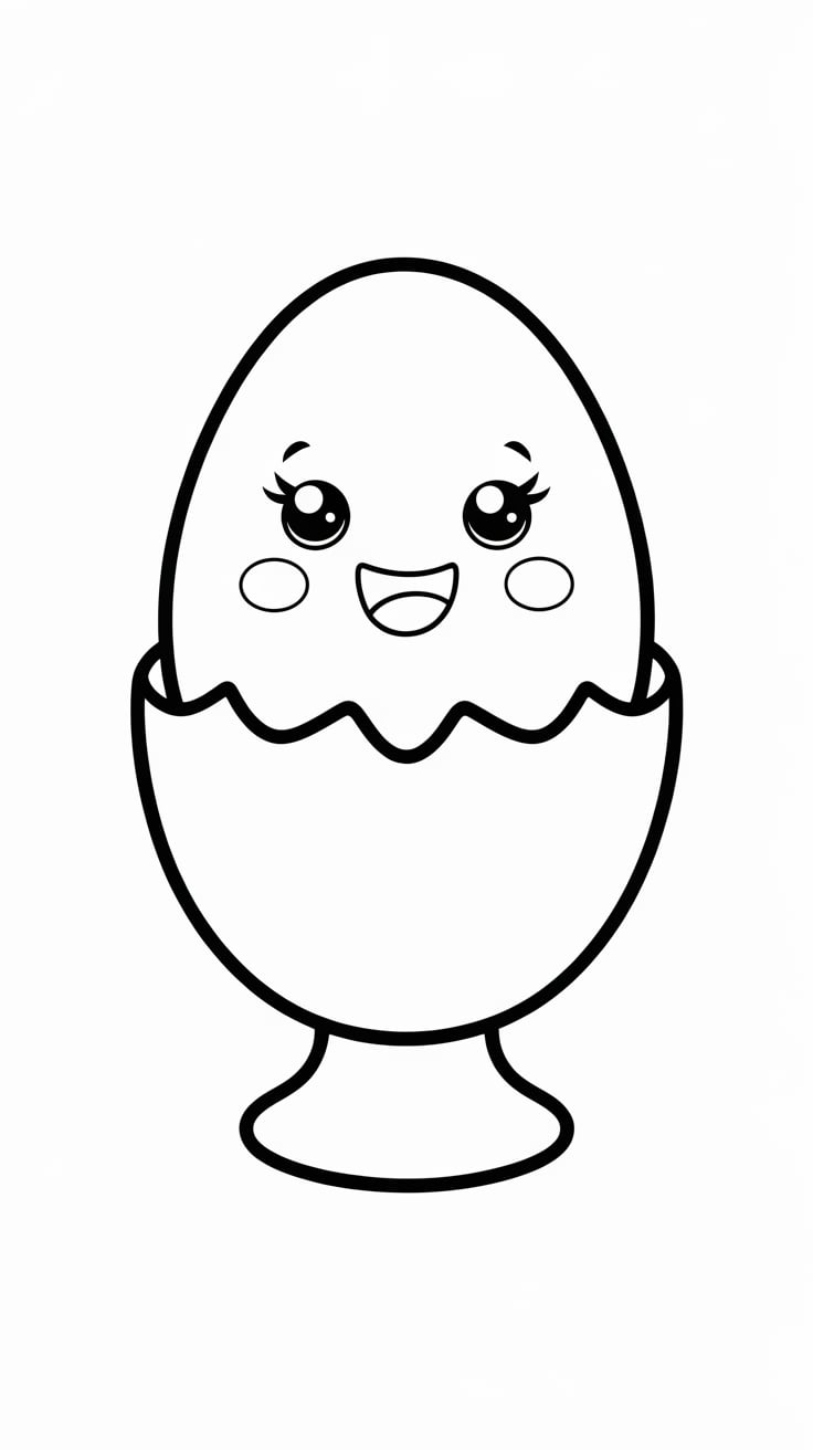 ausmalbild essen mit gesicht