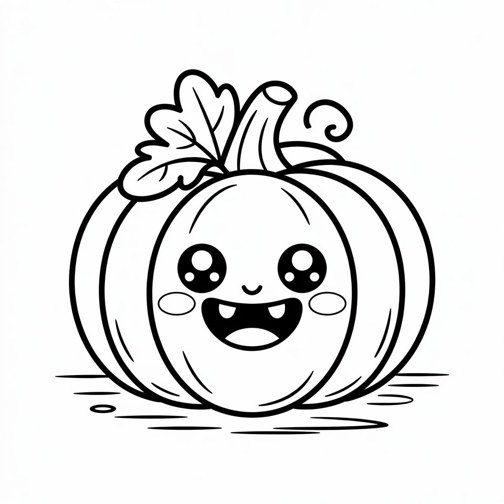 halloween ausmalbild kuerbis