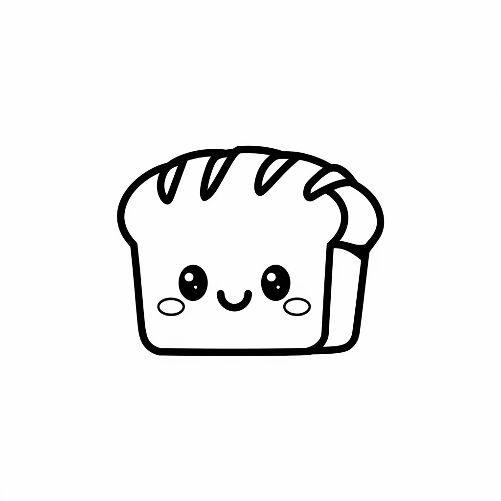 kawaii essen ausmalbilder