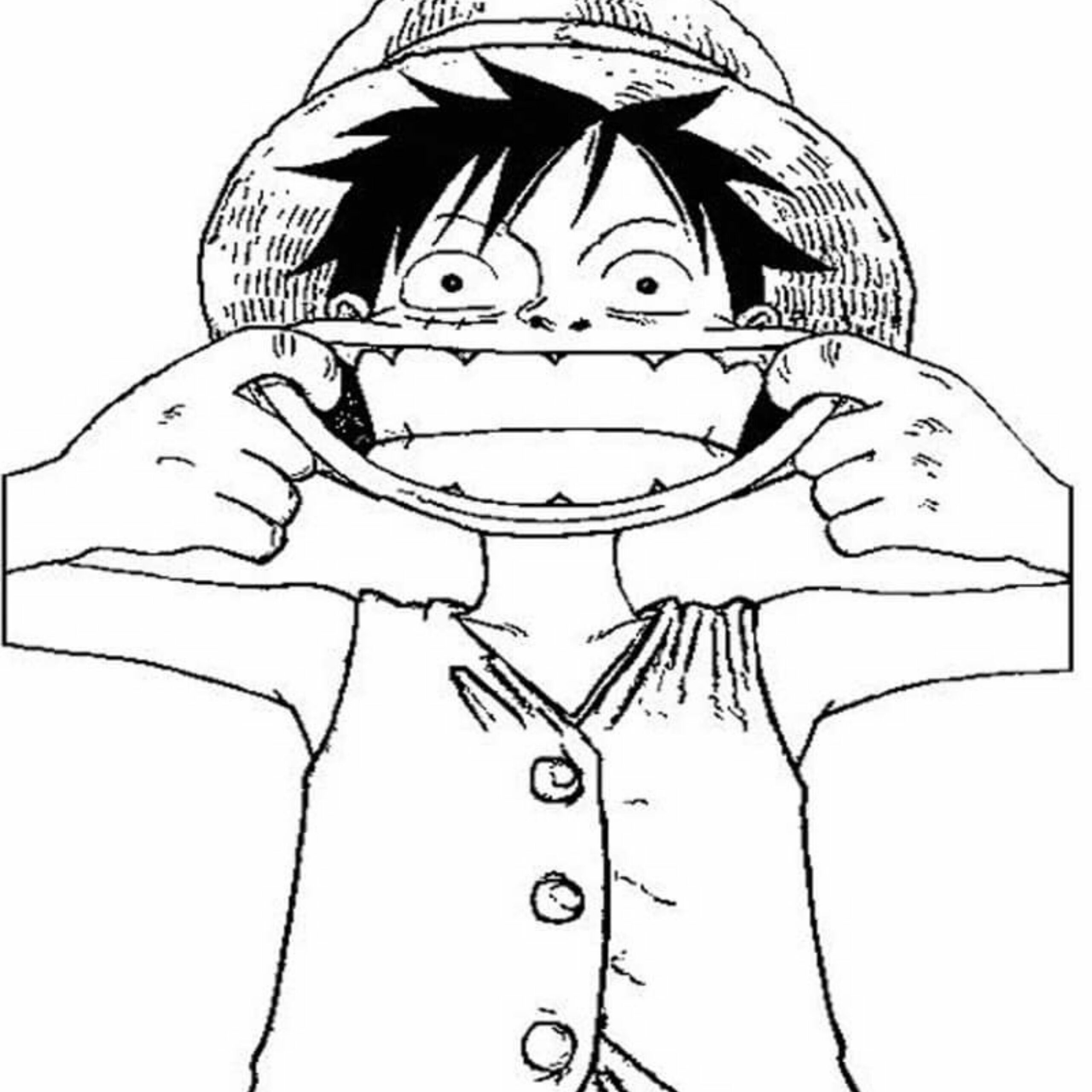 one piece ausmalbilder ruffy