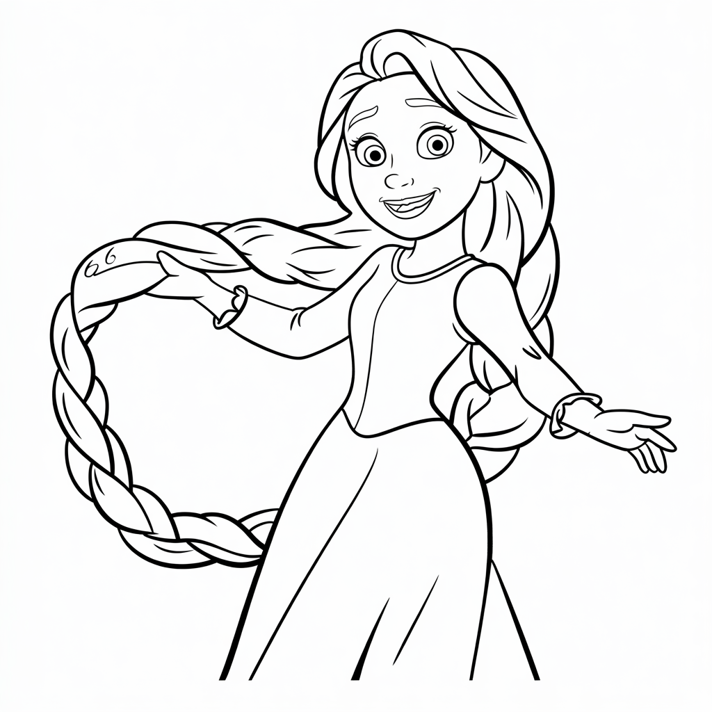 rapunzel ausmalbild